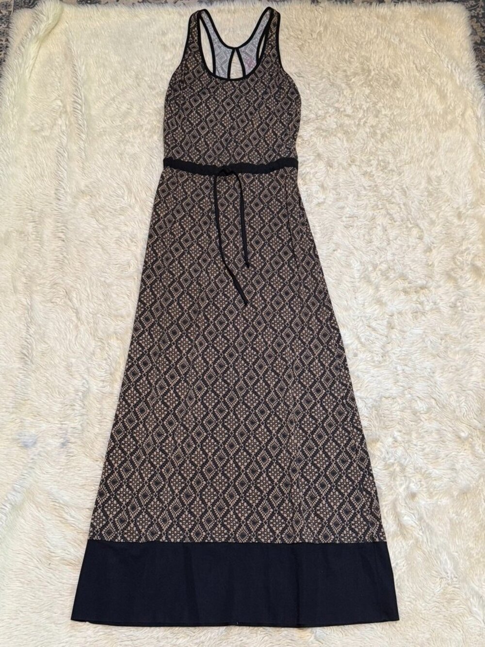 Commando Geometric Lace Print Racerback Maxi Dress - Size S/M